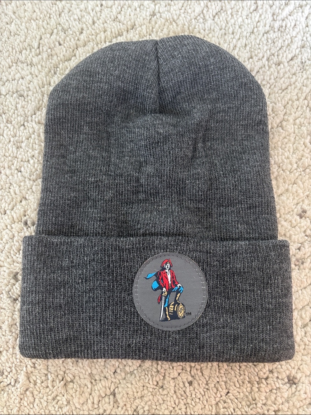 Captain Morgan Rum Grey Knit Beanie Toque